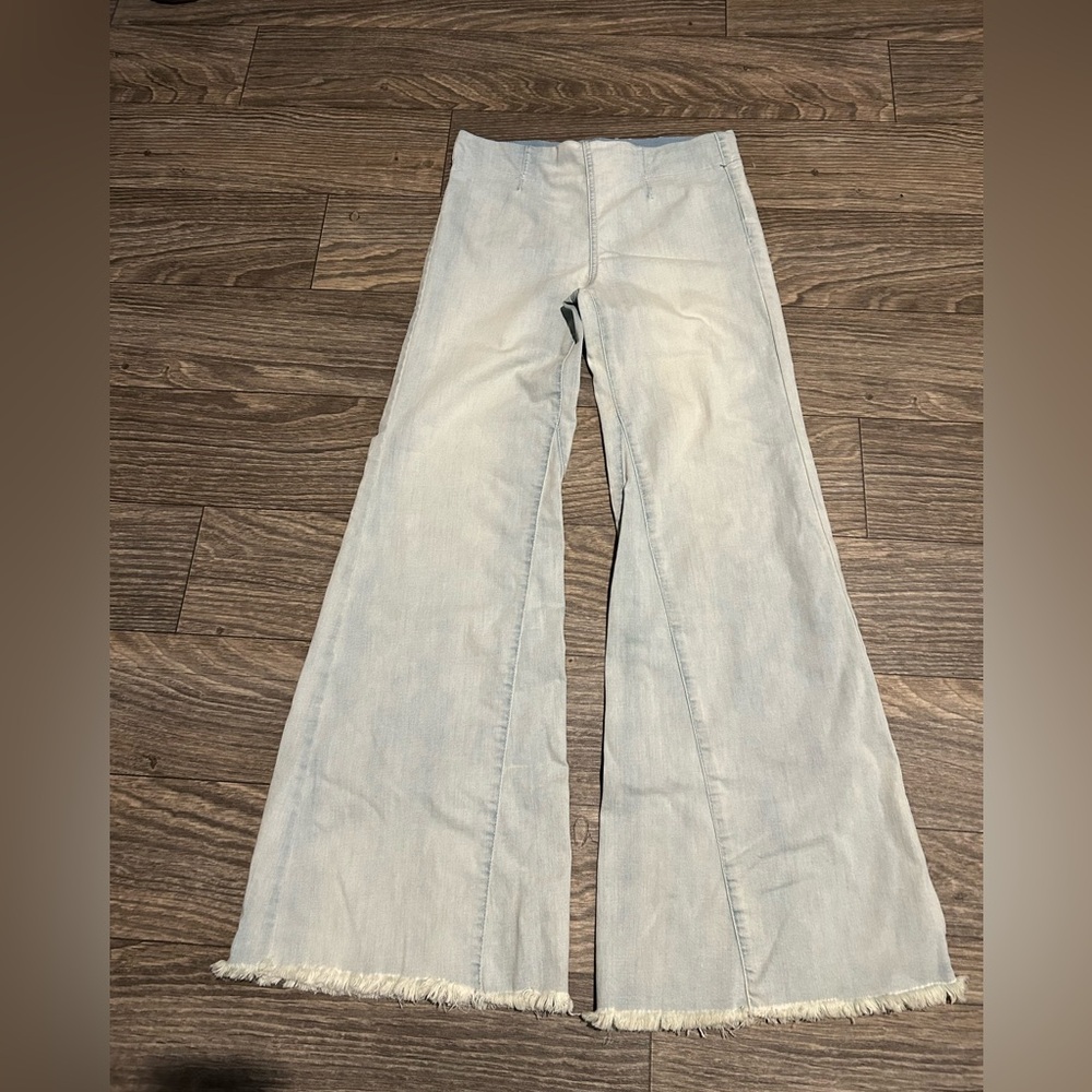 Free People size28 Sky Blue Denim Pants. Used excellent condition